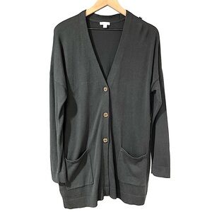 J.Jill | Open Pocket Button Lightweight Cardigan